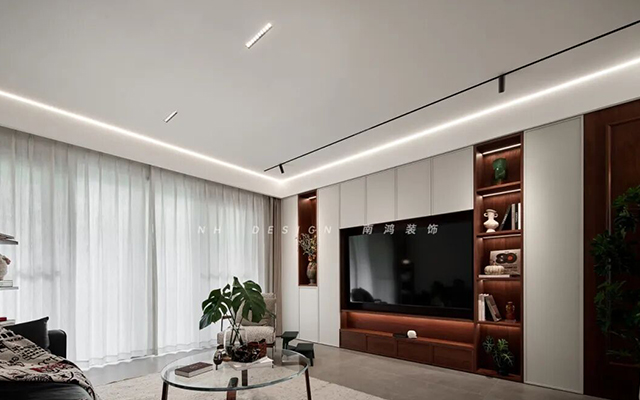 168㎡现代中古：学会这招「虚实手法」，你的新家也能如此明亮有格调！